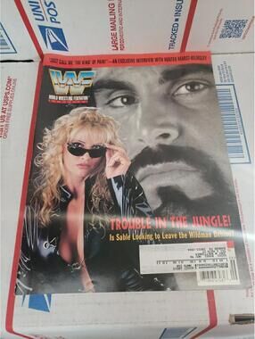 WWF WWE Wrestling Magazine September 1997 Sable Cover & Poster W/ Cards ~ Cb51